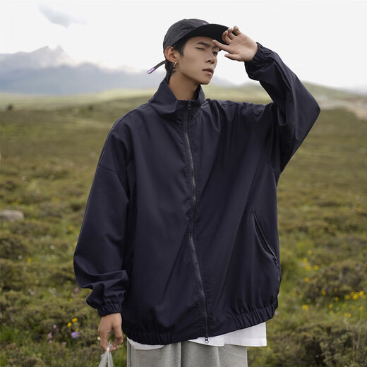
Gradually shadow jacket men's spring and autumn American outdoor trendy brand handsome contrasting color splicing teen loose casual baseball uniform jacket A061-YJ6623 white XL [recommended 130-150Jin [Jin equals 0.5 kg]]