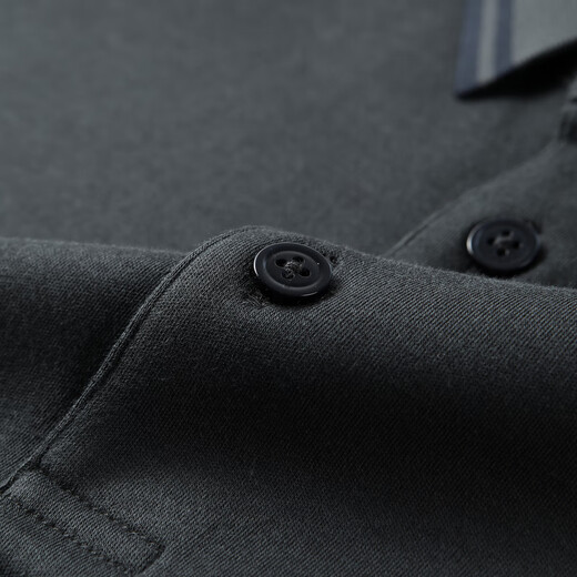 YOUNGOR POLO shirt men's autumn and winter young men's long-sleeved POLO shirt feels delicate and soft gray VLPC539969DCA L
