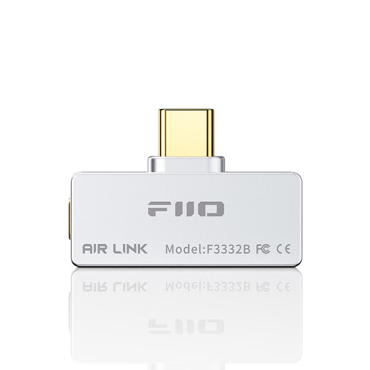 FiiO Air Link Portable HD Bluetooth Transmitter LDAC, aptX Lossless Transmitter Bluetooth 6.0 Air Link Silver