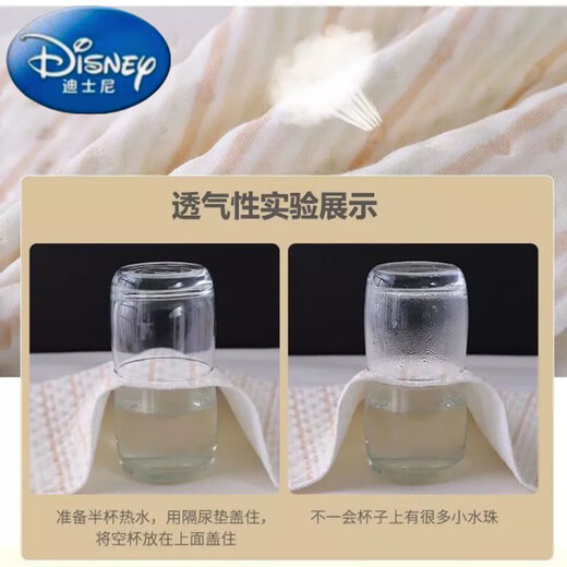 Disney recién nacido almohadilla de separador de orina de orina impermeable y lavable algodón algodón algodón algodón de algodón de algodón pequeños pañales a prueba de fugas almohadillas de pañales marrón y blanco 25*35 paquete de prueba 1