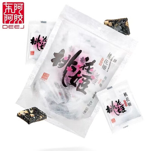 Dong'e ejiao pêche fleur fille instantanée de gluten mange gluten pâte de gluten snacks sacs cadeaux cadeaux cadeaux de marchandises du Nouvel An [sacs-cadeaux] pêche fleur fille 240g (40g * 6 sacs)