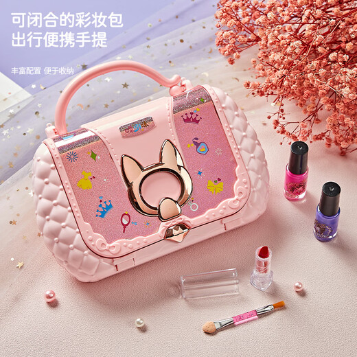 哚咧咪六一儿童节化妆品套装女孩玩具女童礼物公主彩妆盒画化妆专用 【笔记本美妆盒+娃娃-送】+精美