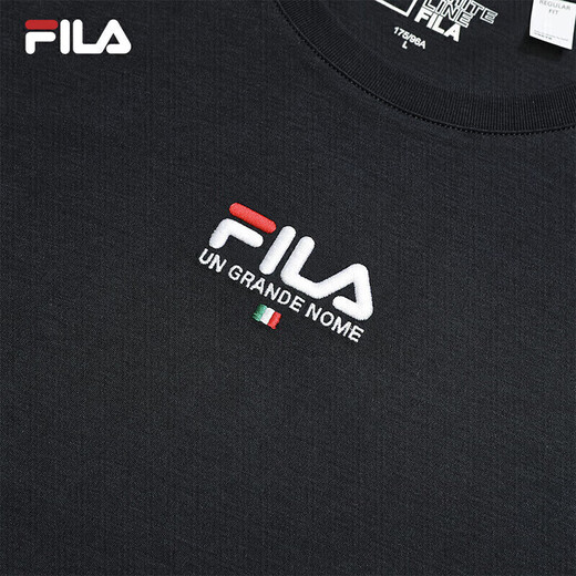 
FILA Fila official short-sleeved T-shirt men's 2025 summer fashion cotton round neck breathable men's sports t-shirt knitted sweater