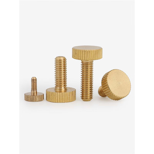 
Ice-energy brass hand-tight screw copper knurled large flat head hand-tight screw large round head hand-tight adjusting screw GB835 M3*4 (head diameter 9 thick 3) (10 pieces)