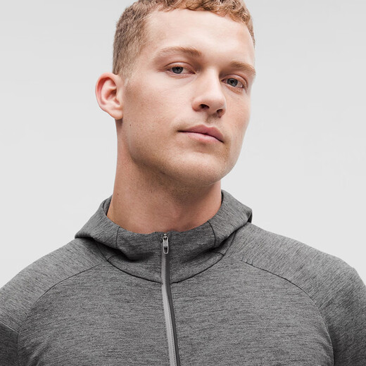 lululemon丨Surge Warm men's zipper hoodie LM3DH1S seagull gray steam gray mixed color L