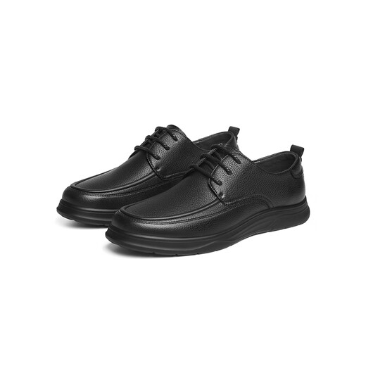 Red Dragonfly Left Month Gift Casual Leather Shoes 25 Spring Men's Shoes Sheepskin Comfort Business Shoes WTA15123 Black 40