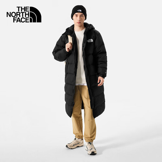 The North Face北面羽绒服男户外700蓬鹅绒中长款保暖外套832J 黑色/4H0 XL