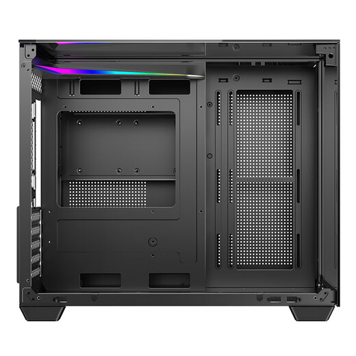 AOC星海CG399M黑色 游戏电脑海景房机箱 3D立体全景/三面玻璃/快拆设计/支持M-ATX主板/240水冷位