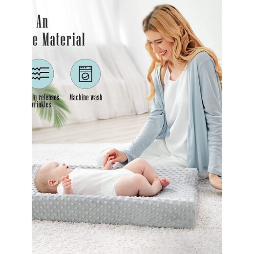 Chuangjingyi chooses changing table diaper pad cover bean velvet baby care pad coat diaper table newborn massage touch light gray beanie velvet two-sided diaper pad cover