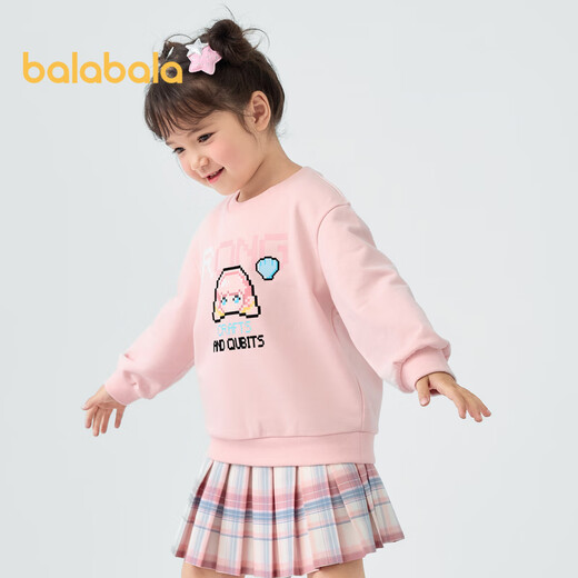 Balabala children's clothing girls long-sleeved sweatshirt autumn children's printed top [Bagongling IP] 208324121005