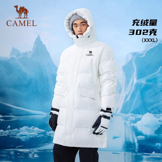 
Camel (CAMEL) 2024 winter new product [water repellent down] outdoor down jacket for men and women mid-length bread jacket N739 M