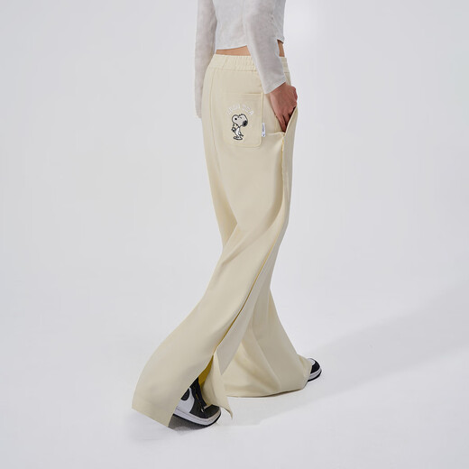 Fun2024 new autumn and winter trendy brand casual pants women's straight street jazz hip-hop pants knitted trousers loose black XS