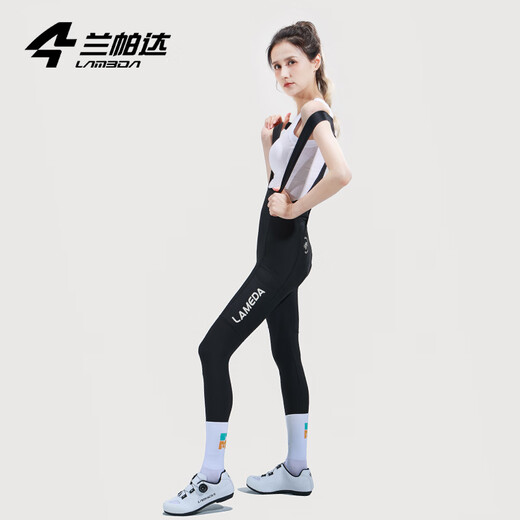 Lamparda cycling suits, road bikes, women's cycling pants, straps, trousers, bicycles, quick-drying, slim fit, breathable, seat cushion, Qingru