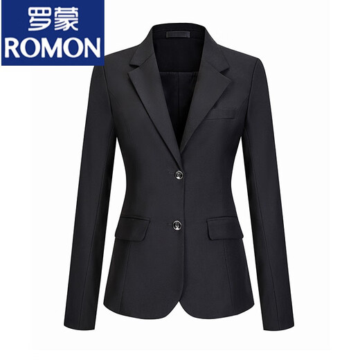 ROMON navy blue suit suit for men and women, professional workwear, lawyer suit, overall interview suit, men's single-piece suit, message color 2XL