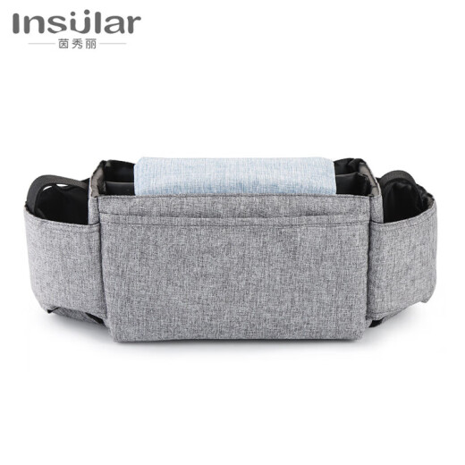 Solterista multifuncional Insular bolsa colgante de almacenamiento Botella botella de agua taza de agua para bebés bolsa colgante de mezclilla azul