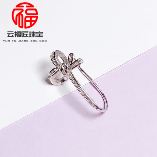 Fat Donglai's platinum buckle safety buckle 18k gold clip buckle Buddha Jade Jade Silver Clip Necklace Connection Style 1 White Gold