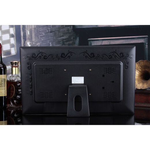 Promoción de Huaqiangbei La pantalla LED de alta definición de 17 pulgadas / 19 pulgadas / 22 pulgadas se puede montar en la pared como marco de fotos digital / máquina publicitaria con fines de visualización 17 pulgadas en blanco o negro sin tarjeta