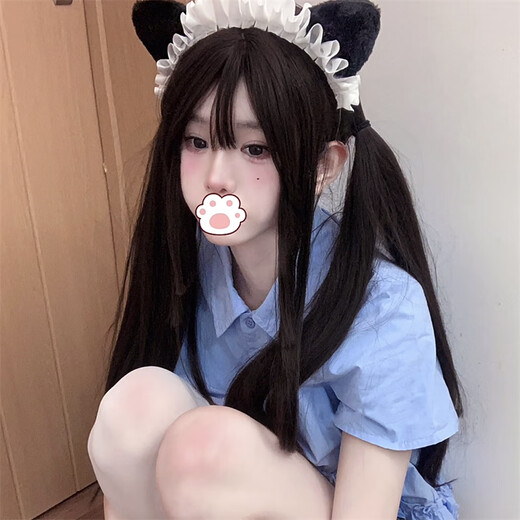 First encounter with cat ear headband, cat maid Japanese pure lust style, cute girlfriend female anchor Lolita headband, maid cat ear headband