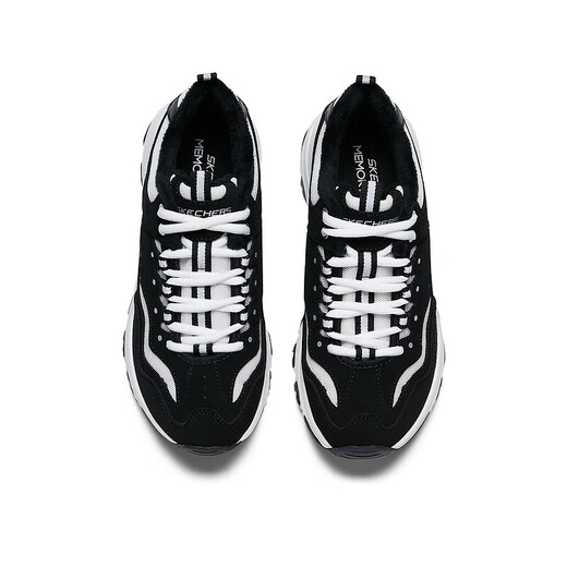 Skechers New Year's gift winter women's shoes dad shoes thick sole plus velvet warm retro fashion casual shoes 8730057