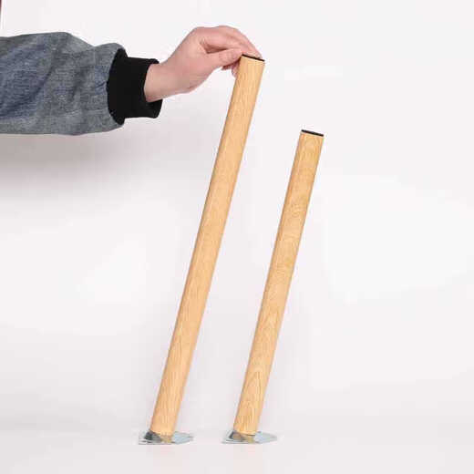 Qinkai table legs round table tripod table legs desk leg bracket solid wood computer table legs elevated coffee table accessories table legs height 71cm (four with accessories straight style
