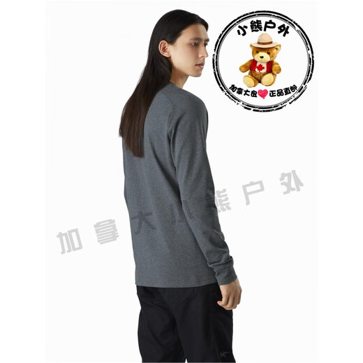 Arc'teryx (ARC TERYX) Arc'teryx Men's Long-Sleeved Henley Sirrus LS 20765 Water Wave Gray Glitch Heather XL