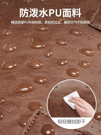 贺杨喻pu皮西装包男手提西服收纳包商务折叠袋正装出差行李大容量旅行包 黑色