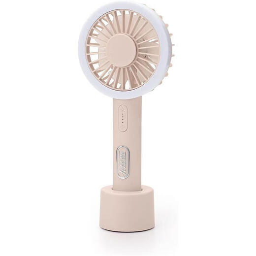 TOFFY Japan direct mail portable handheld fan hands-free USB rechargeable multi-speed air volume adjustment mini wireless fan with LED light FN02 (pink)