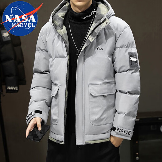 Chaqueta de algodón de algodón de la NASA chaqueta de algodón de algodón otoño y chaqueta para hombres de invierno chaqueta de pan con capucha