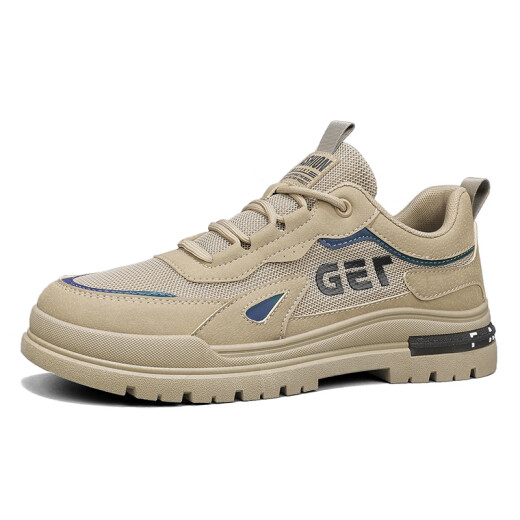 Changxiang Huili Men's Shoes 2025 Summer Trabajo Trabajo Trabajo Trabajo Zapatos Hombres al aire libre Martin botas casuales zapatos versátiles versátiles khaki 42