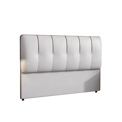 
Zhu Yun Quanyou Home Furnishing Single-Purchase Floor-standing Headboard Modern Simple Solid Wood Home Bedding Headboard can be customized with a technological fabric Fresh 0.8 meters 702 white microfiber leather fabric