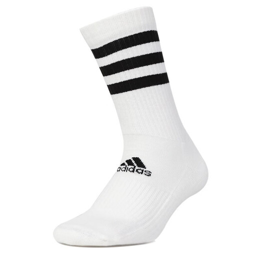 Adidas socks men's socks women's socks sports socks comfortable and breathable fitness training casual socks high-top stockings FH6628 white pair M-3942