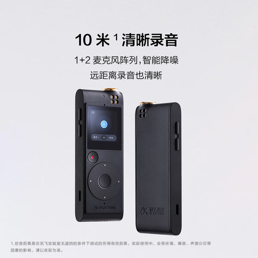 科大讯飞智能录音笔SR502T/SR702/SR302实时录音转文字离线翻译语音转写翻译机降噪录音笔专业录音笔 SR201星火版64G【会议纪要，语篇规整】
