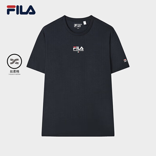 
FILA Fila official short-sleeved T-shirt men's 2025 summer fashion cotton round neck breathable men's sports t-shirt knitted sweater