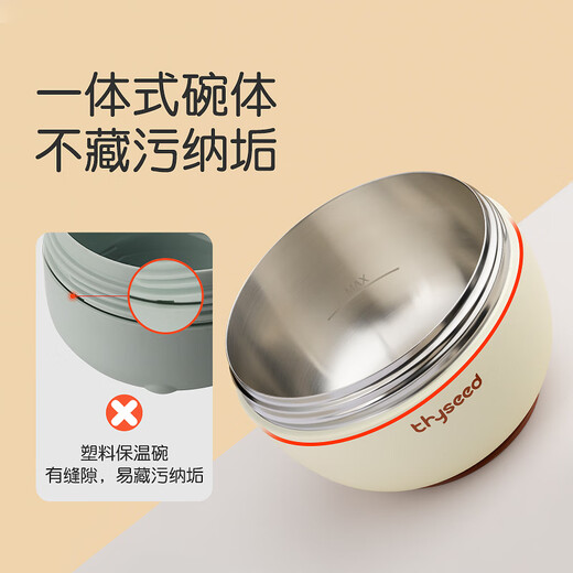 Shixi Wasser Isolierschale Babynahrungsschüssel Bib Ppsu Silikon gebogener Löffel