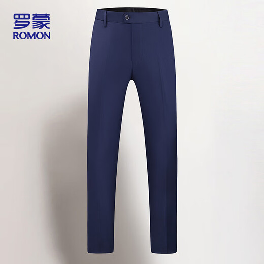 Luo Meng suit suit men's professional formal wear business groomsmen groom wedding dress men's ZH2319 blue 175