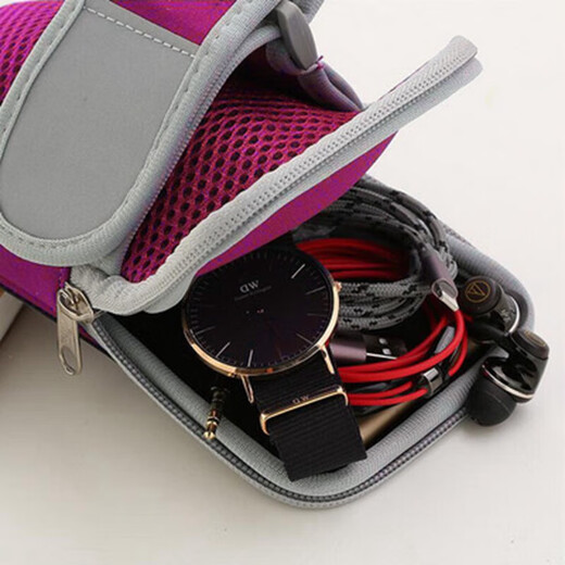 MieLanat running mobile phone bag, sports arm bag, wrist bag, fitness portable touch screen mobile phone bag for models below 6.5 inches 6. Black