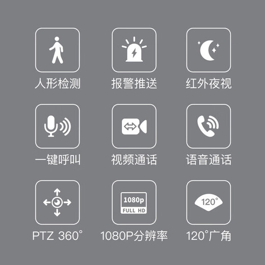 统耀智能AI家用监控摄像头双向视频通话室内看护手机远程可对话无线高清360度全景无死角带夜视监控器 【WiFi顶配版】AI语音唤醒+双向视频+一键通话 30天循环覆盖录像卡