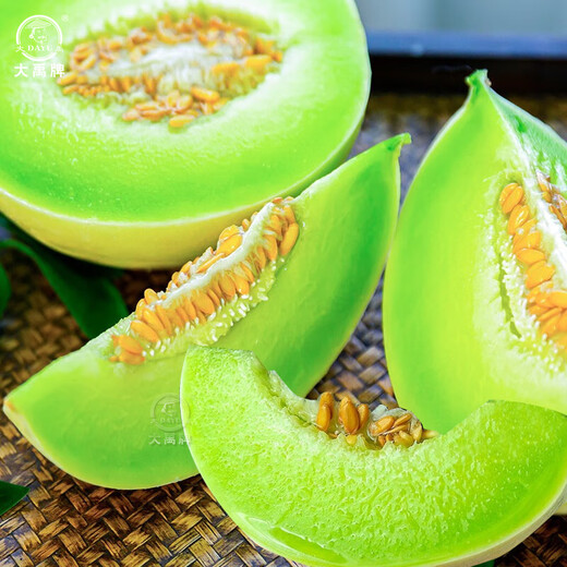 Dayu Xinjiang Hami melon seeds, southern reticulated melon seeds, early-maturing melon seeds, jade mushroom melon seeds, 30 capsules, 5 bags, thick and juicy flesh