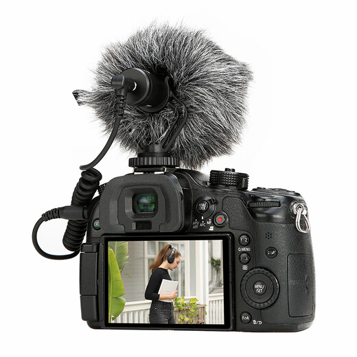 BOYA BY-MM1 Camera Microphone 2040 Directional Gun Microphone SLR Camera Radio Microphone External Microphone Video Shooting Radio Recorder Top Microphone BY-MM1-B Standard Edition (Black Bracket)