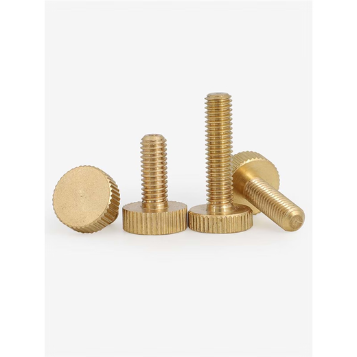 
Ice-energy brass hand-tight screw copper knurled large flat head hand-tight screw large round head hand-tight adjusting screw GB835 M3*4 (head diameter 9 thick 3) (10 pieces)