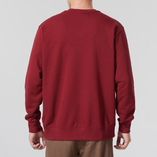 Nike (NIKE) men's plus velvet pullover new round neck loose sweatshirt warm and simple casual embroidered sportswear knitted long sleeves BV2667-677-inner terry S