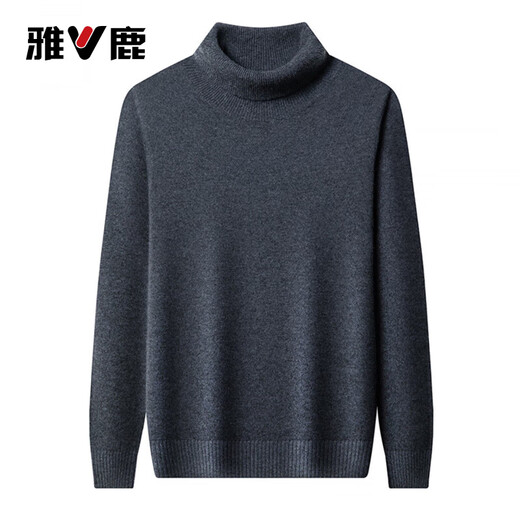 Yalu Cardigan Men's New Autumn and Winter Fashion Simple Thickened Sweater Turtleneck Warm Bottoming Shirt Casual Top for Men Black W9910 Turtleneck L (Recommended 125-140Jin Jin equals 0.5kg to wear)