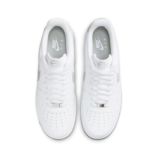 Nike NIKE cushioning sneakers men's Air Force 1 AIR FORCE 1 sneakers FJ4146-100 white gray 43