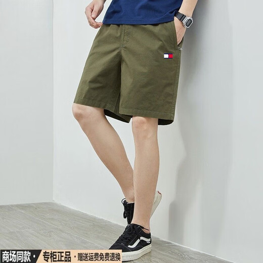 
TOMMYBULLTommy Tommy Shorts Summer Men's Pants Pure Cotton Casual Pants Home Wear Cropped Pants Mid-Pants Large Shorts Dark Blue 9224 XL Code/Suggested 140-160Jin[Jin equals 0.5 kg]