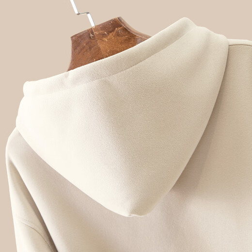 Sibaishe hooded sweatshirt 2025 autumn new women's printed loose casual long-sleeved pullover top