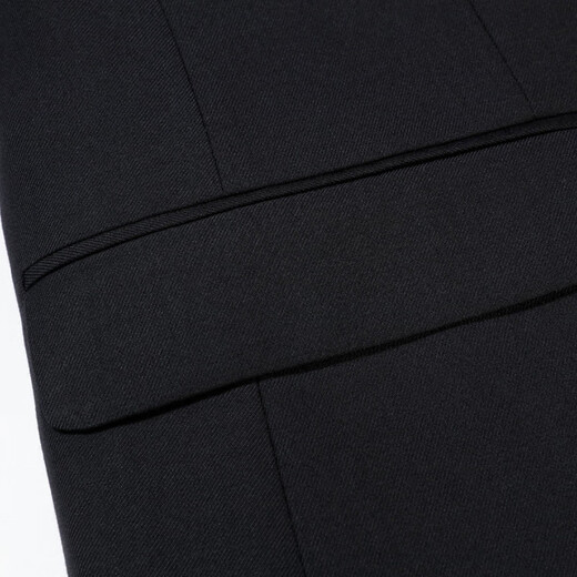 Romon (Romon) Suit Men's Business Traje formal Single Slim Suit Chaqueta Mejor vestido de novia de Groomsman Negro 2xl