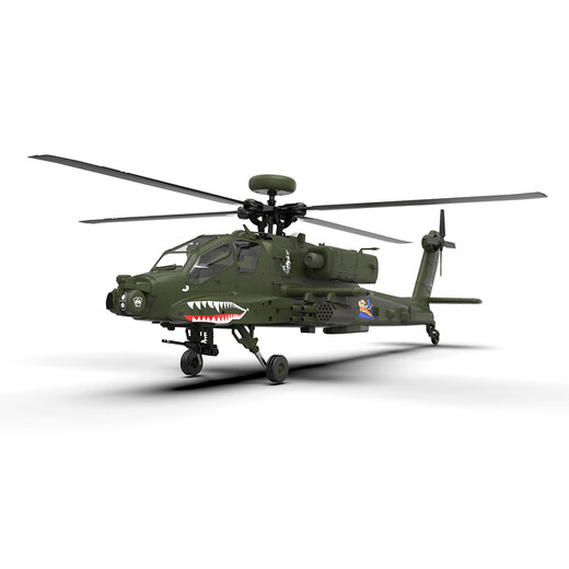 Yxznrc yuxiang f11 Apache Fernbedienung Hubschrauber 6 Kanal Real Machine 3D Stunt Combat Military bewaffneter Modellflugzeug Flugzeug-Einzel-Nr-Fernbedienungsstandard 1 Batterie