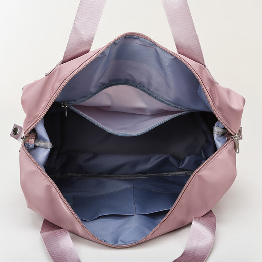 Bona Cloud Travel Bag Backpack for Men and Women Large Capacity Short Distance Portable Travel Bag Luggage Storage Bag One Shoulder Can Tie Rod Sakura Pink