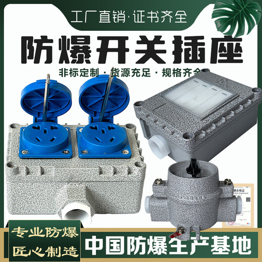Explosion-proof switch, explosion-proof socket, explosion-proof button, explosion-proof five-hole socket 86 switch panel switch plug row, explosion-proof Ling, single 5-hole/10A (new style)