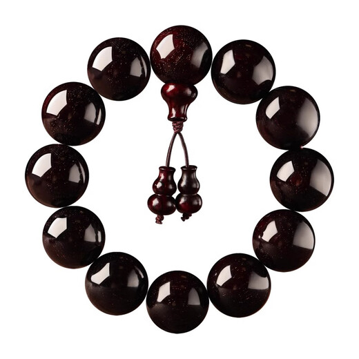 Xin Luxury Auténtica Pulsera de Palisandro de Hoja pequeña Estilo Venus para Hombres Juguete de sándalo Madera de sándalo Sangre de sándalo Pulsera de Cuentas de Buda Diámetro de Cuentas para Hombres 18 mm